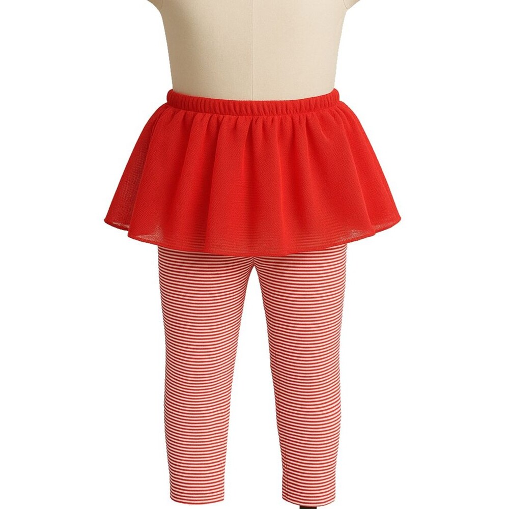 Carters Baby Girl 24M Red Tutu Leggings Christmas Striped Tulle Pants